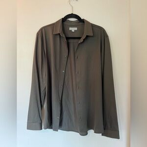 COS Brown Collared Shirt